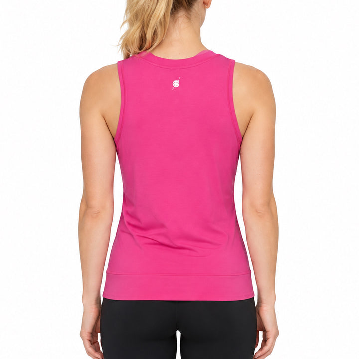 Pickletini Women's Pickleball Tank Shay Knot Hot Pink (FINAL SALE ITEM)