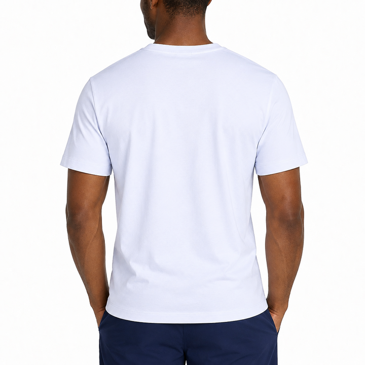 Redvanly Men's Golf Tee Minna Crew Blue Lavender Size M
