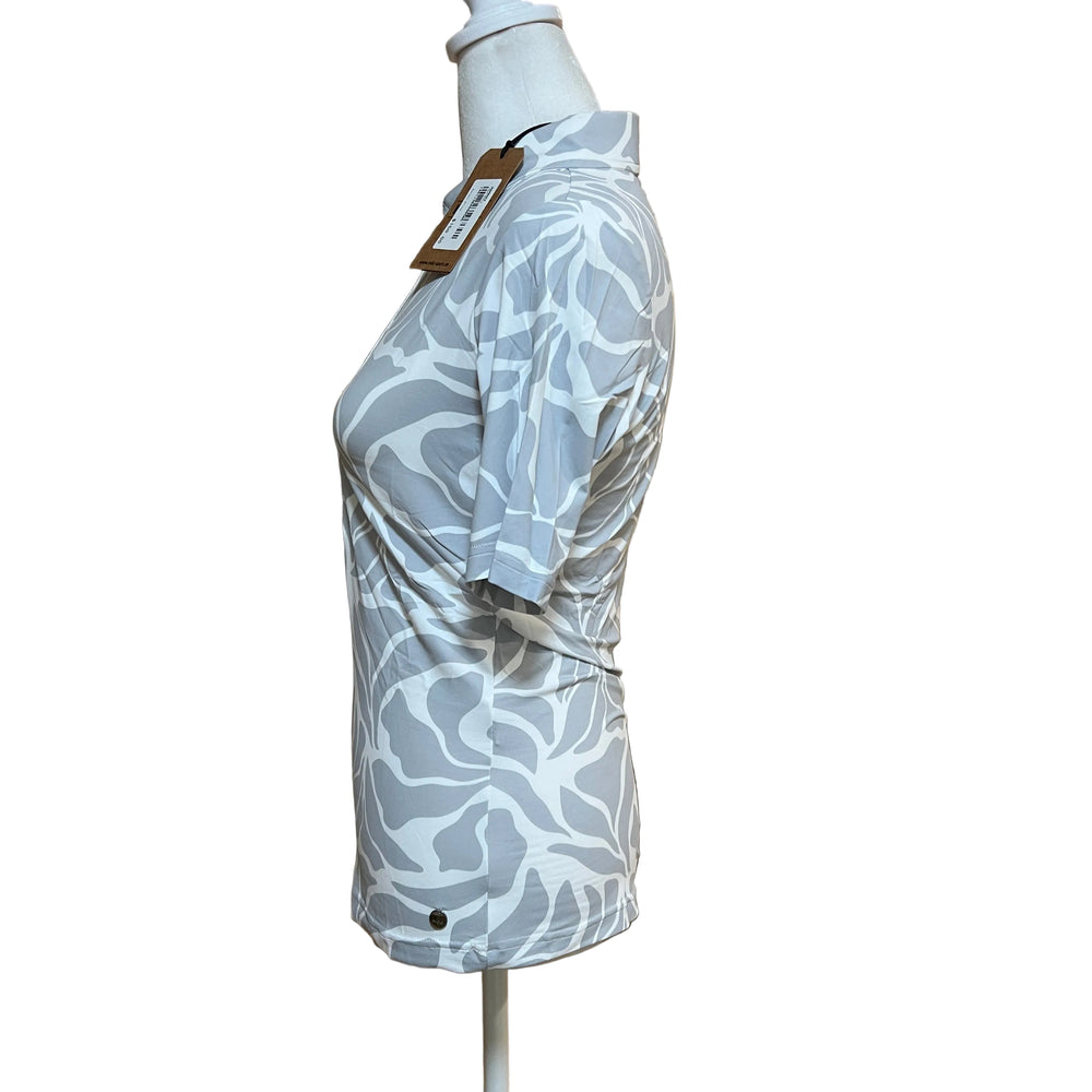 MDC Matisse Print Polo - Grey/White - Skorzie