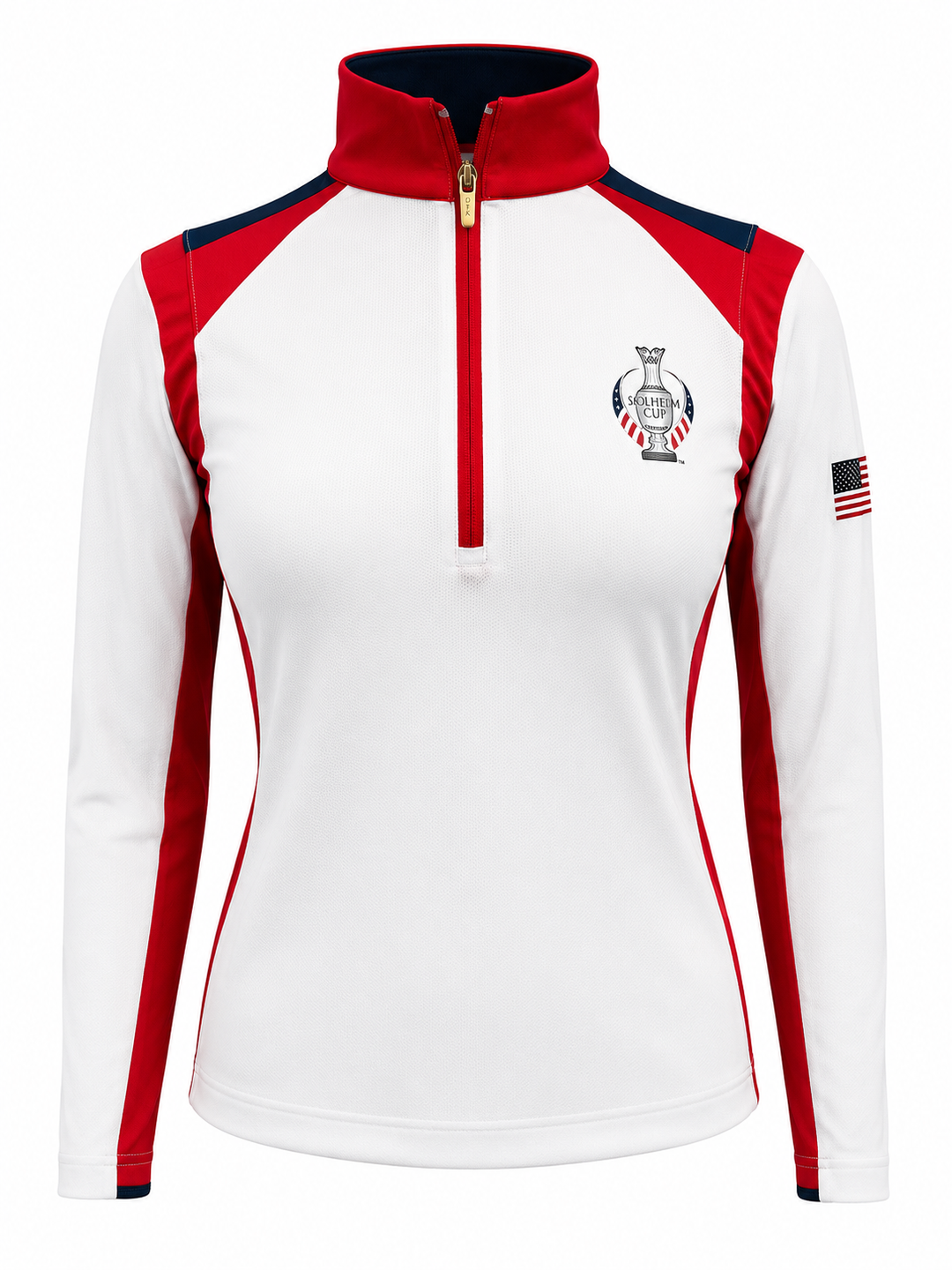 Dunning Solheim Cup L/S Ventilated Mesh Jersey - White