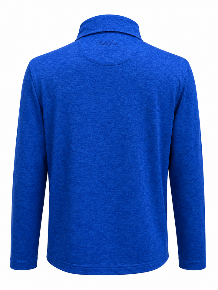 Bobby Jones Performance Long Sleeve Polo - Blue Stone - Medium