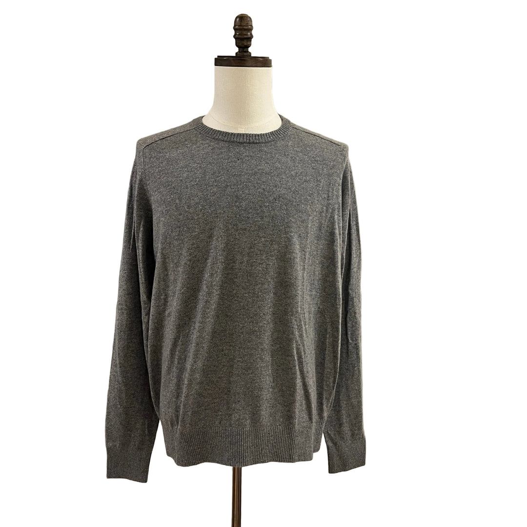 B. Draddy Cashmere Crewneck - Grey Heather - Large - Skorzie