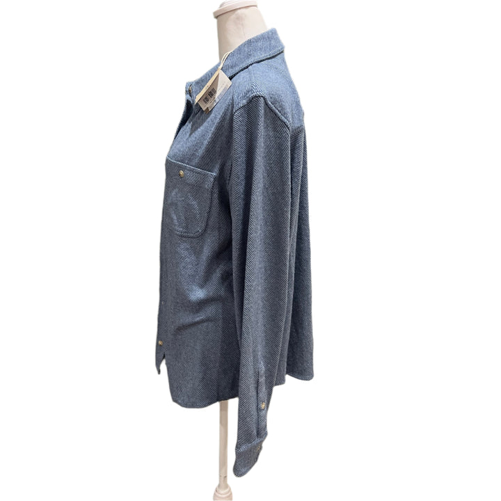 Faherty Legend Sweater Shirt - Glacier Blue Twill - Skorzie