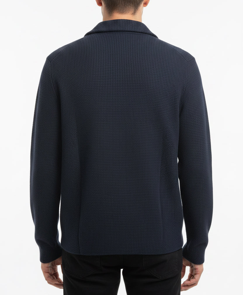 Greyson Men's Cardigan Saratoga Double Breasted Blazer Maltese Blue Size M