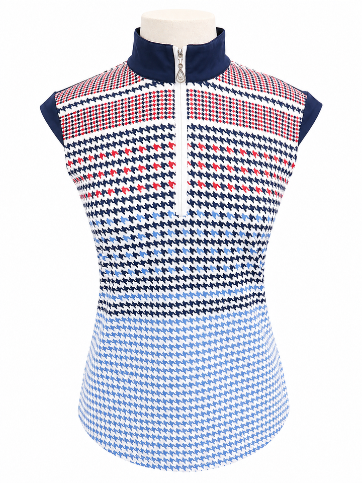 SanSoleil SOLCOOL Sleeveless Mock - Draper Cornflower