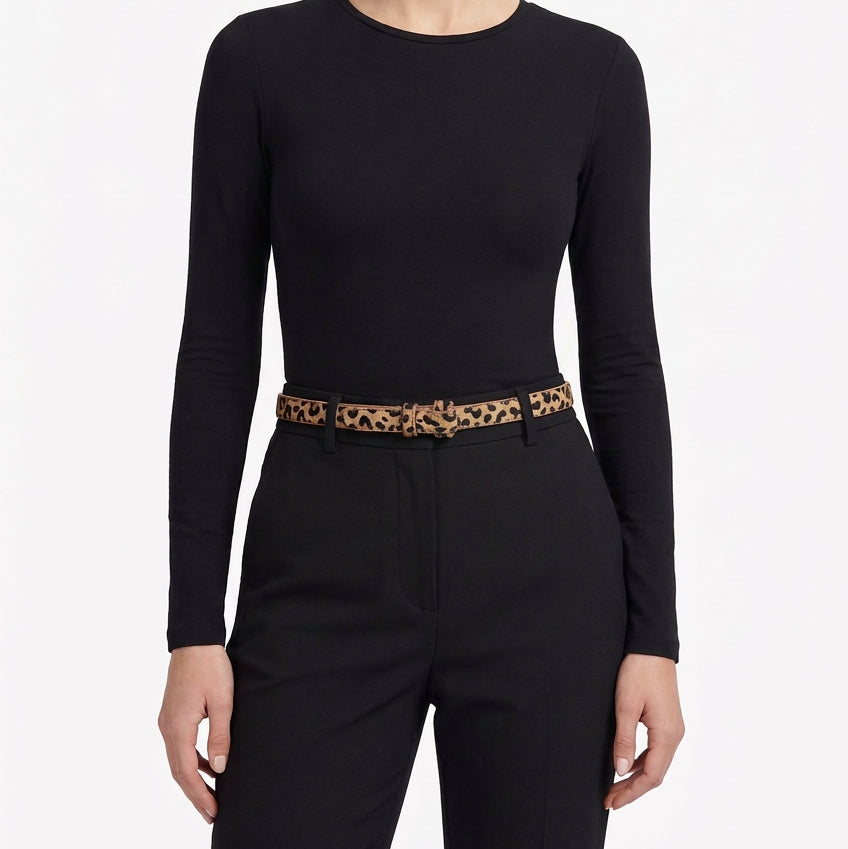 J. McLaughlin Women's Belt Leopard Size M/L - Skorzie