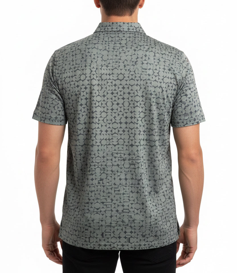 Travis Mathew Men's Polo Featherweight Caves Dark Olive Size XL