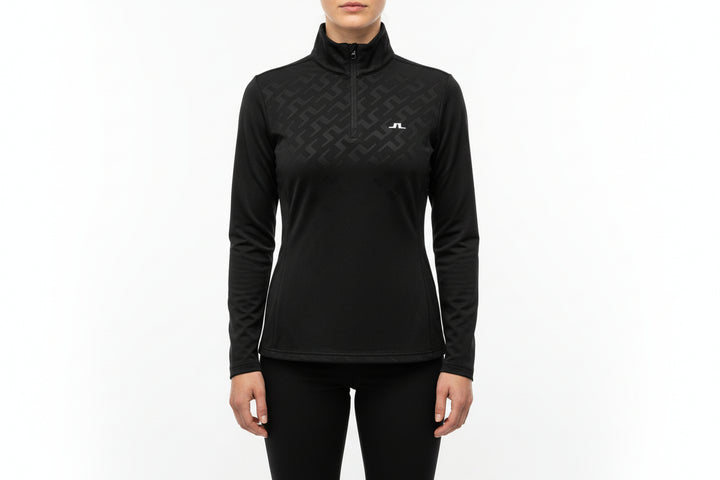 J.Lindeberg Lauryn Deboss Mid Layer - Bias Bridge Black - Skorzie