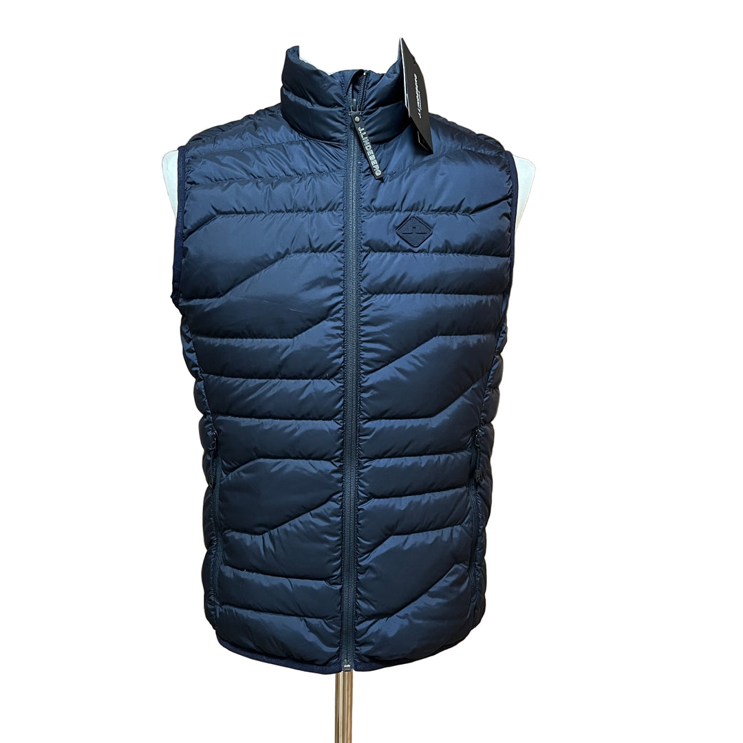 J.Lindeberg Cliff Light Down Vest (w/logo) - Navy - Small - Skorzie