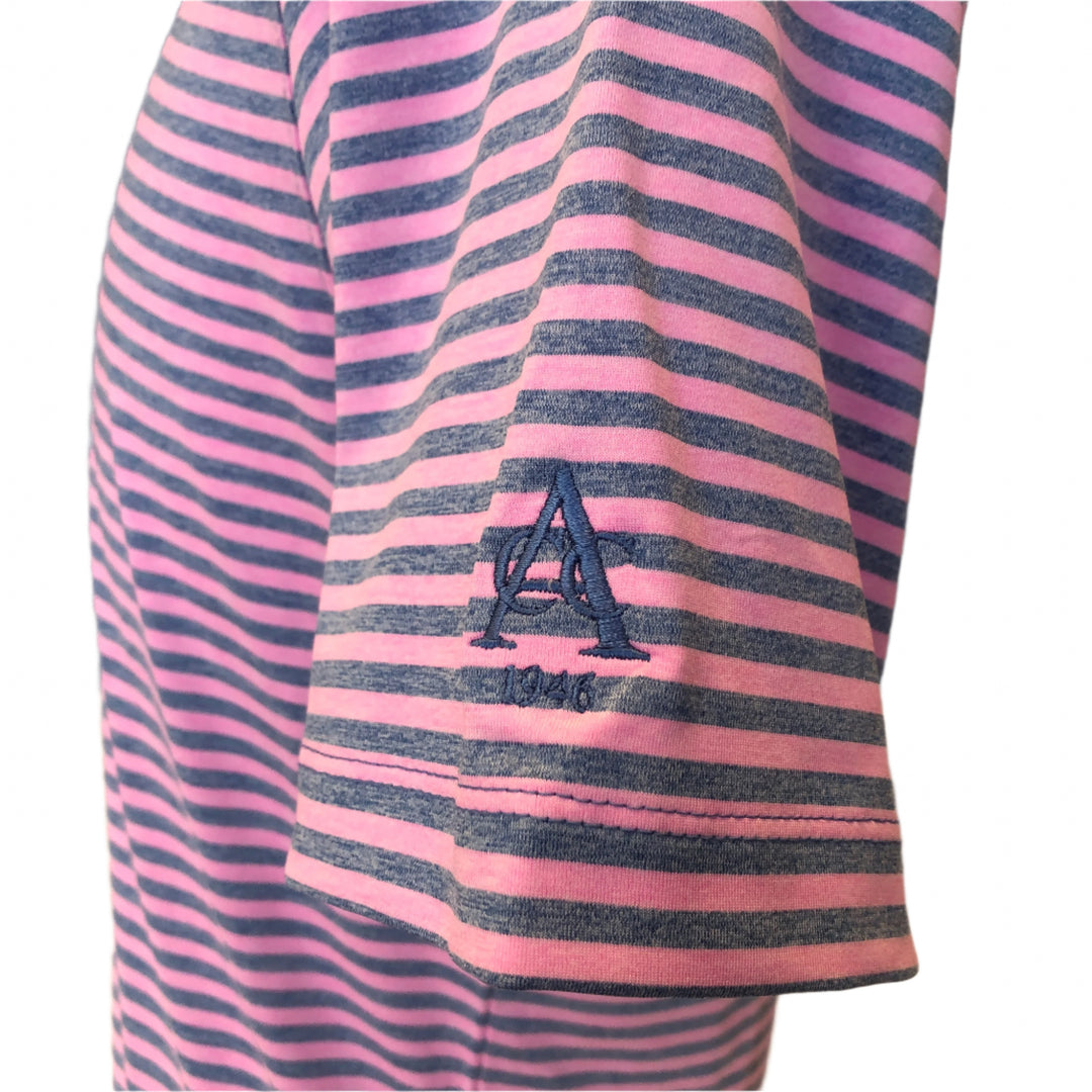 Johnnie-O Performance Jersey Polo (w/ logo) - Gibbons Stripe  - Small - Skorzie