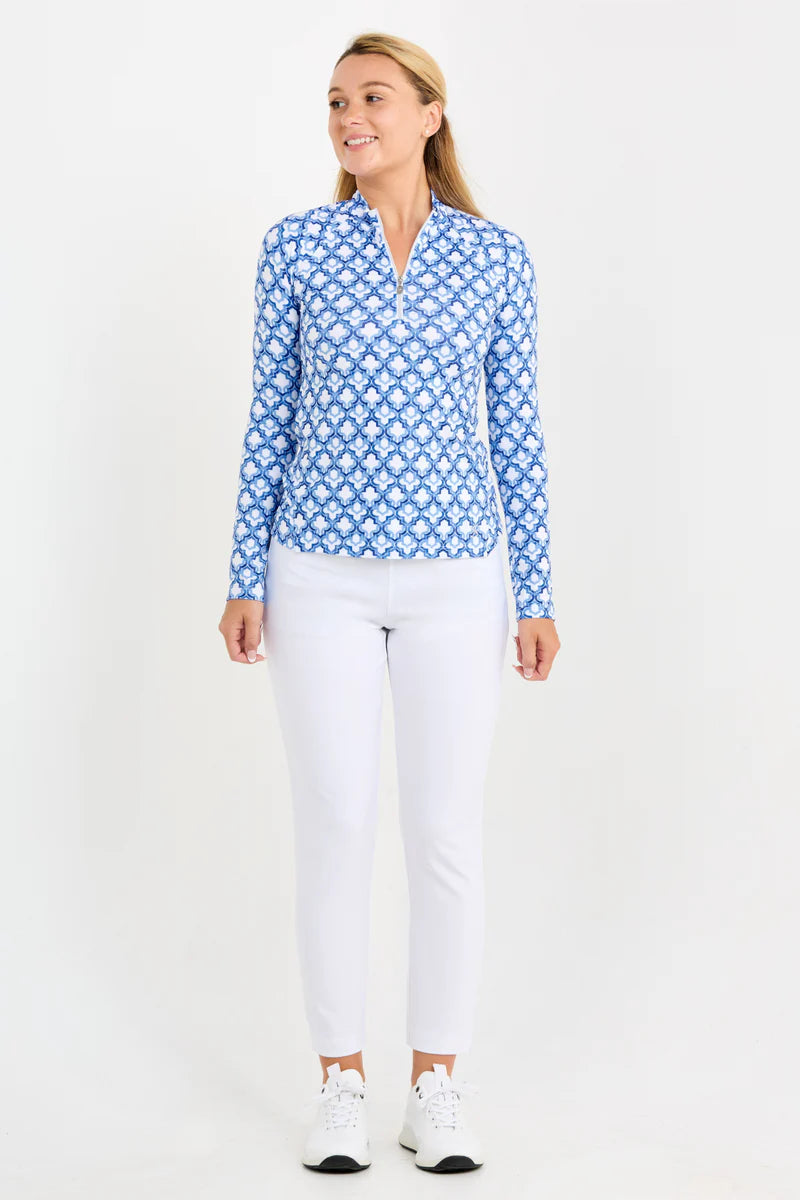 Sofibella Women's Raglan Long Sleeve - Kaleidoscope - Skorzie