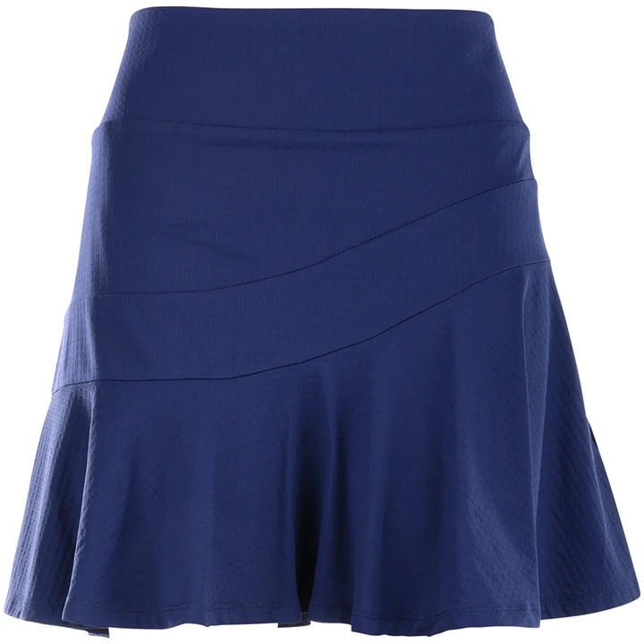 IBKUL Womens Flounce "16 Skort - Navy