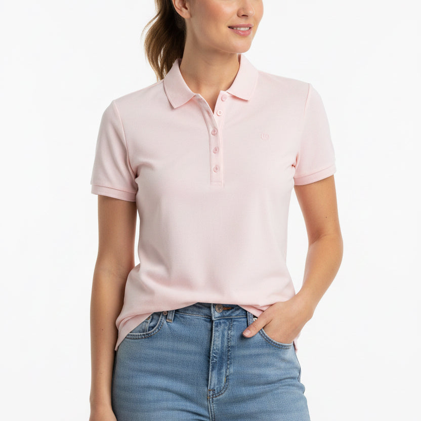 Bogner Women's S/S Golf Polo Malika Blush Size L