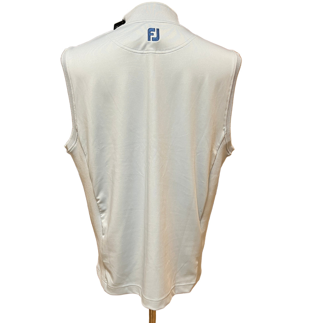 FootJoy Full Zip Vest (w/ logo) - Steel Blue - Skorzie