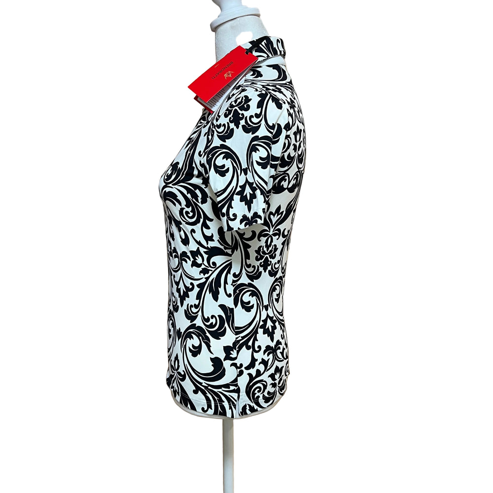 Brendratti Riva Short Sleeve Polo - Meryl Print - Skorzie