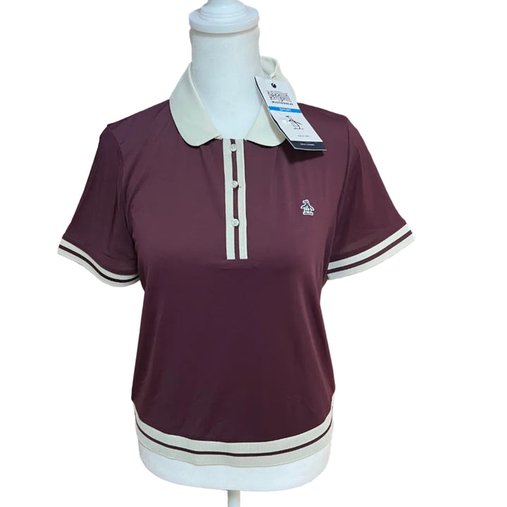 Penguin SS Polo - Mauve Wine/Silver Birch - Small - Skorzie