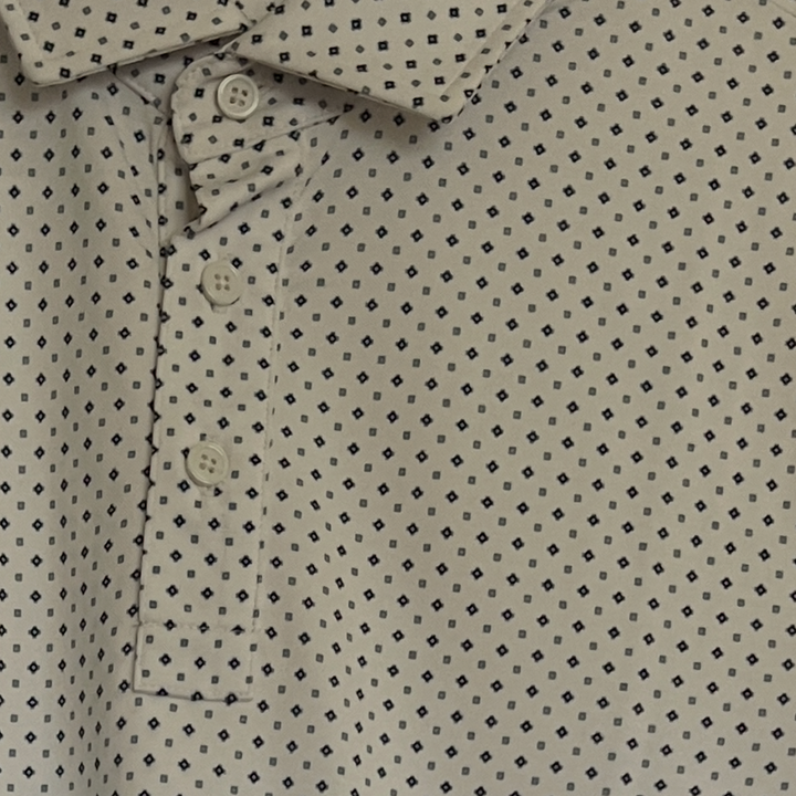 G/FORE Men's Polo Pima Snow/Sea Foam Size M