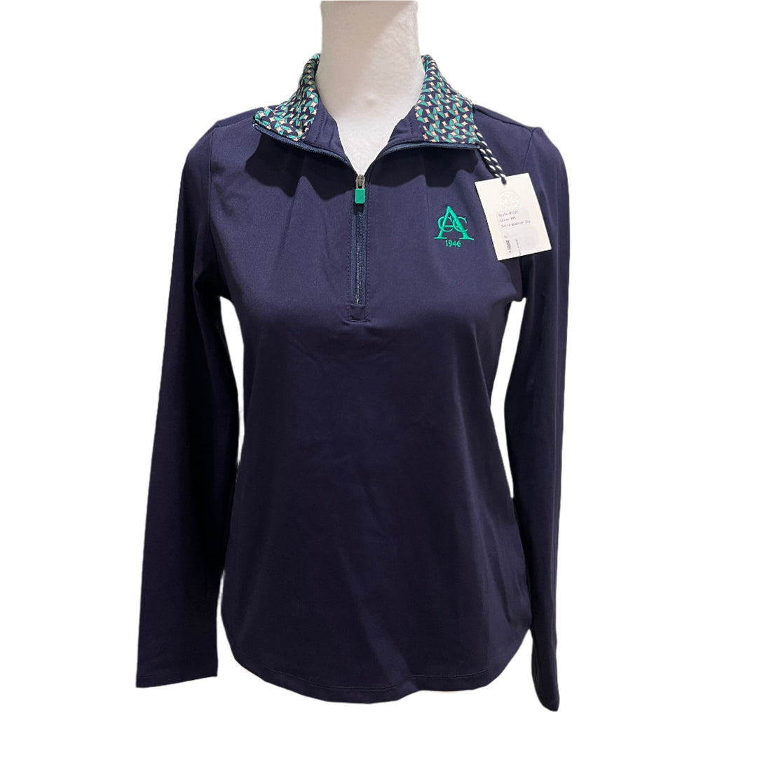 RNWK Quarter Zip (w/ logo) - Navy - X-Small - Skorzie