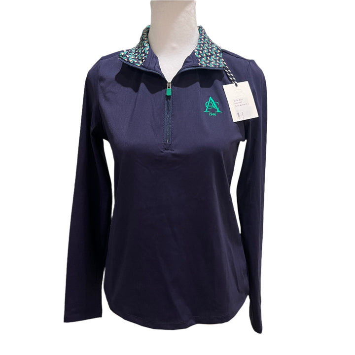 RNWK Quarter Zip (w/ logo) - Navy - X-Small - Skorzie