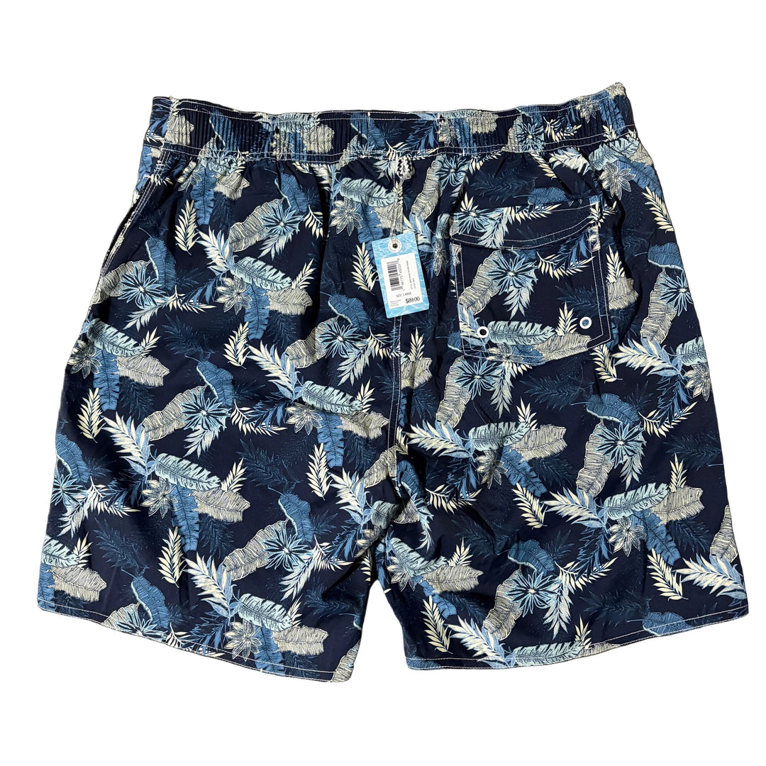 Johnnie-O Shore Haven Swim Trunks 7" - Navy - Large - Skorzie