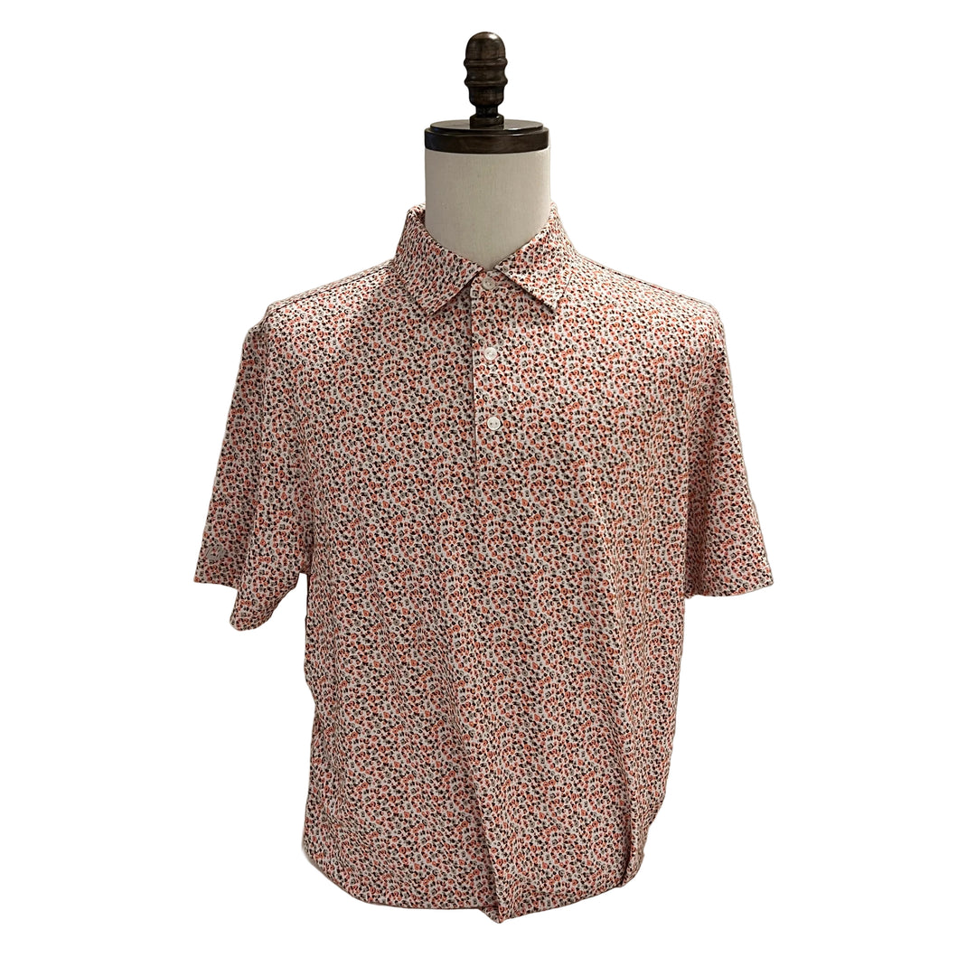 IBKUL Floral Polo - Pink/Brown - Large - Skorzie
