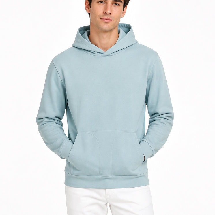 League Men's All Day Hoodie Light Blue Size M (FINAL SALE ITEM)