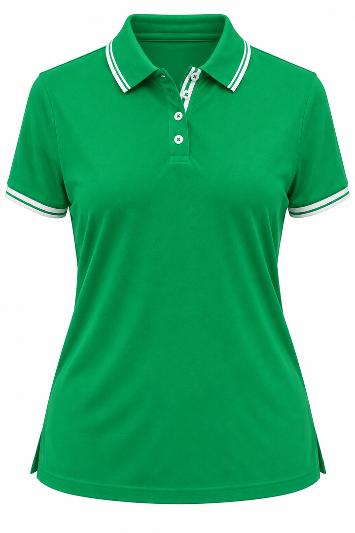 Swing Control Pique Short Sleeve Polo - Jelly Bean Green