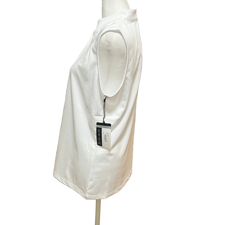 Tail Sleeveless Squared Mini Mock Gem Top - Chalk - Skorzie