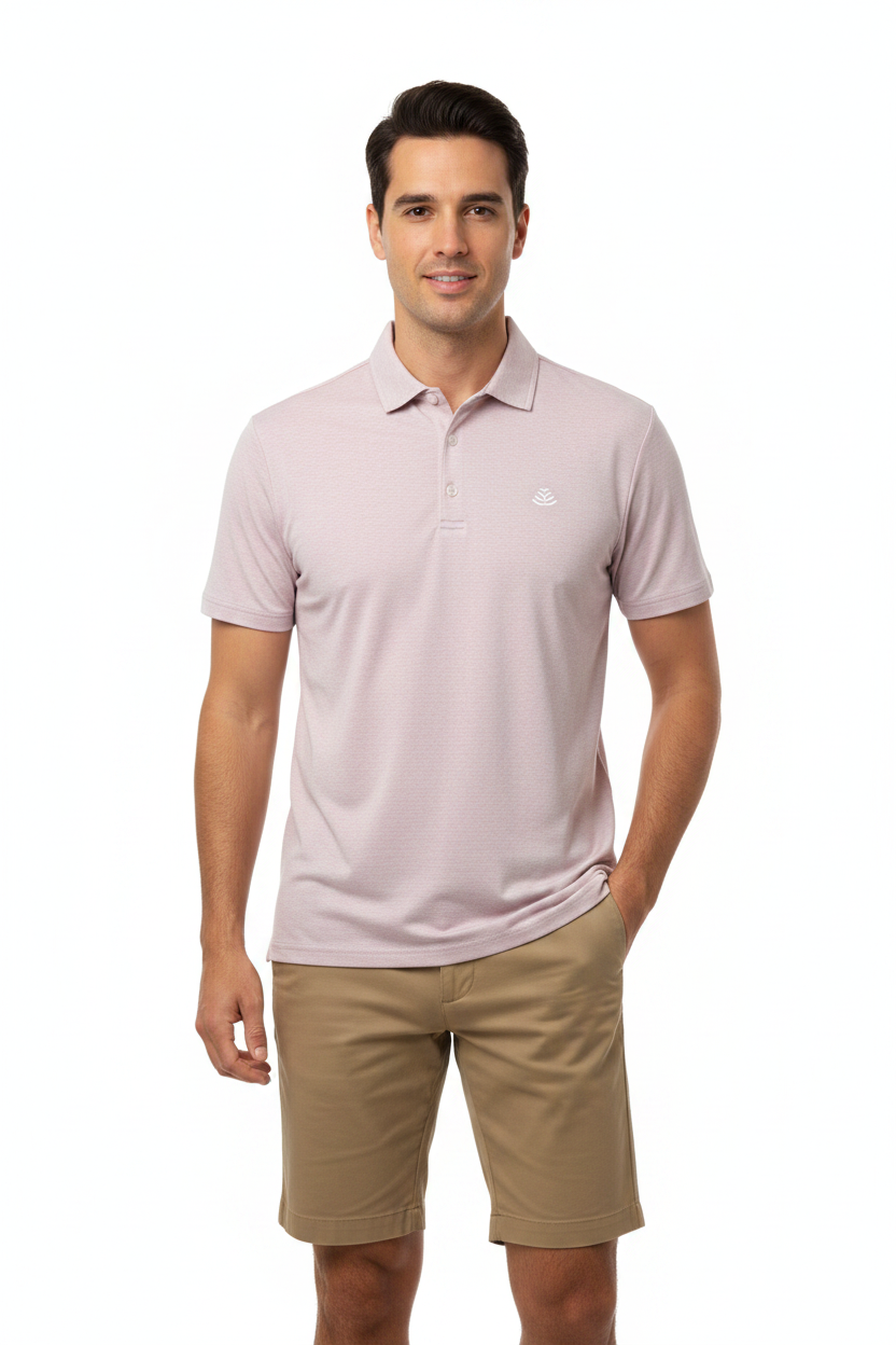 Anderson Ord Men's Golf Polo Gamer (w/logo) Heather Lilac Size S