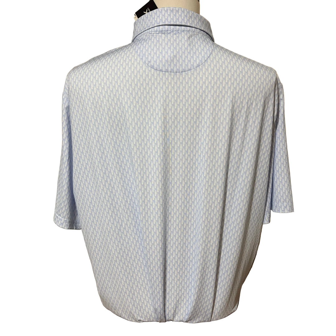 RLX Ralph Lauren Men's Knit Polo (w/logo) - Blue - X-Large - Skorzie