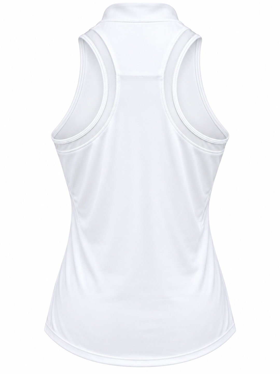 Lucky In Love My Favorite Racerback Zip Tank - White