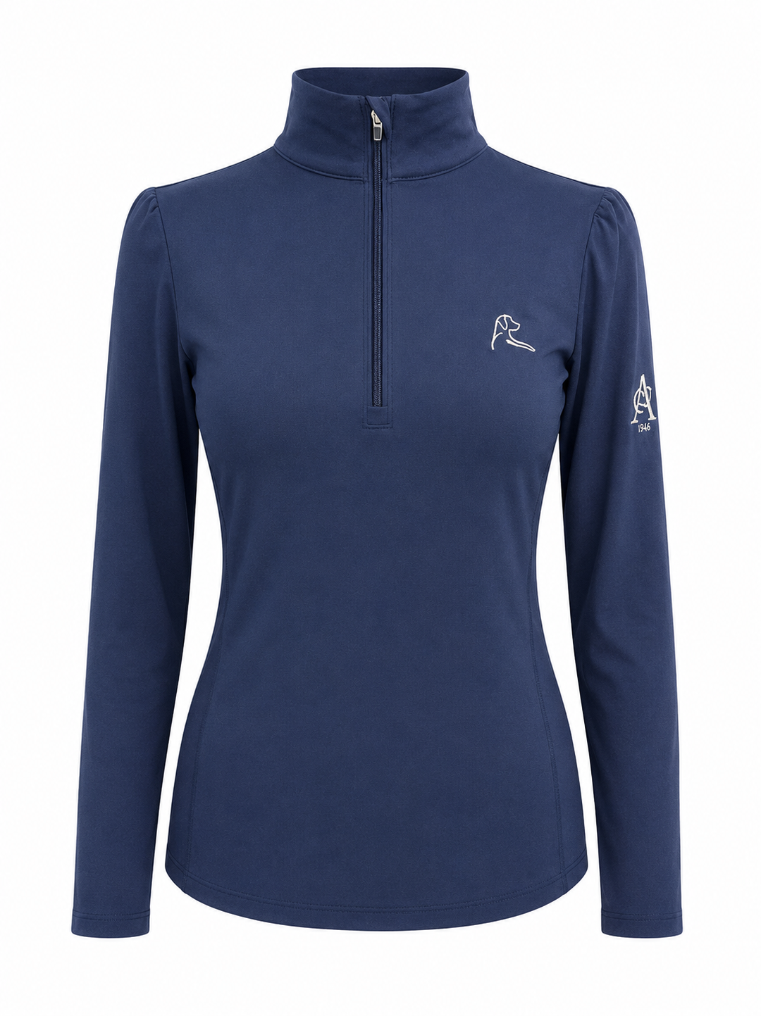 Rhoback Women's Quarter Zip (w/ Logo) - Fleet Navy - XS - Skorzie