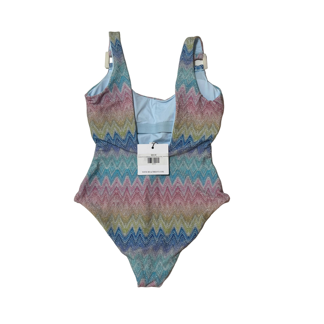 Beach Riot Elina One Piece - Sunset Chevron