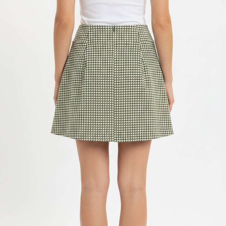 Travis Mathew Women's Skort Moveknit Game Set Match 2.0 (15") Oil Green Multi Size XS