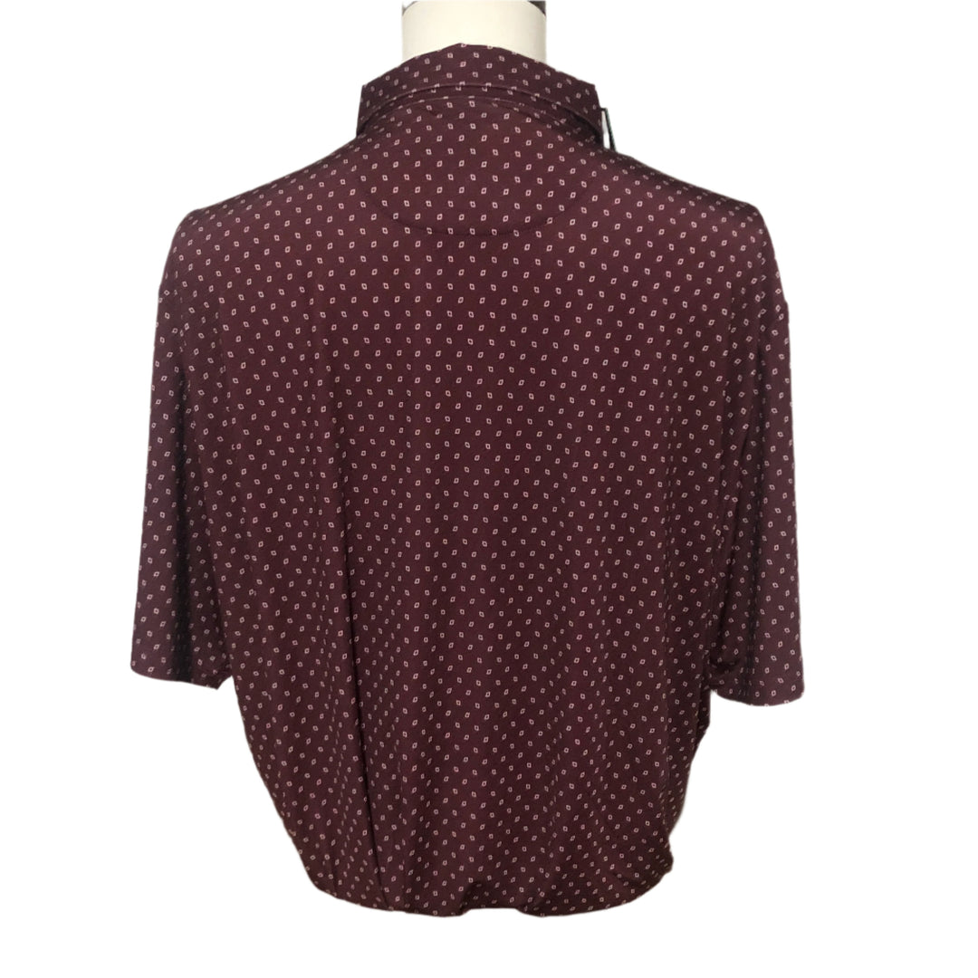 RLX Polo (w/ logo) - Maroon Patterned - XX-Large - Skorzie