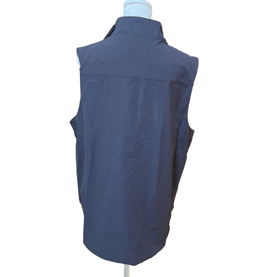 Peter Millar Surge Full-Zip Vest (w/ logo) - Grey - Skorzie