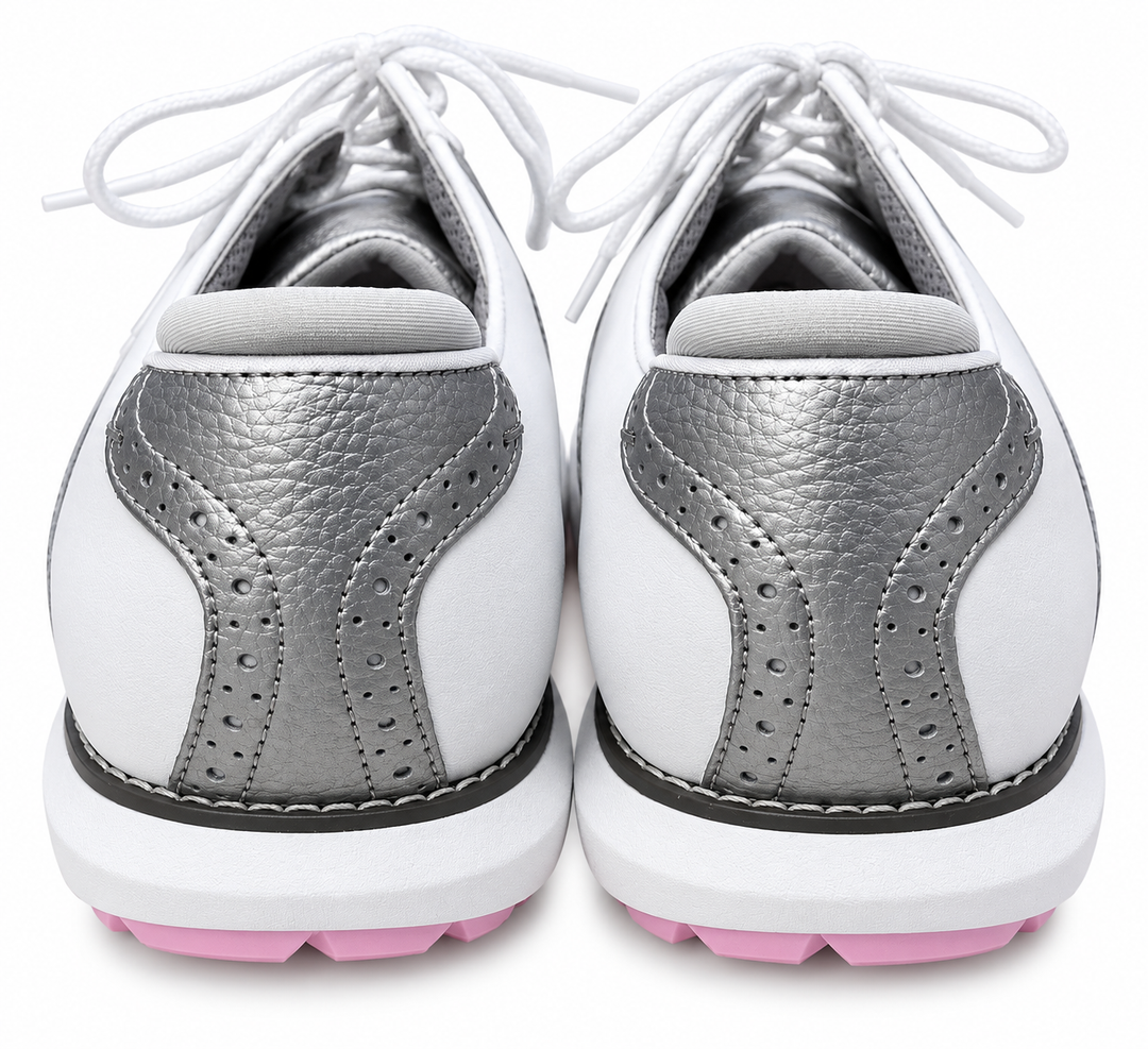 FootJoy Traditions Women's Golf Shoes 97897 - Size 10 - White/Silver