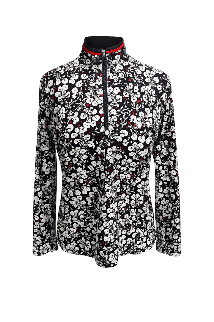 EP NY Long Sleeve Poppy Sunshirt (w/ logo) - Navy Multi - Large