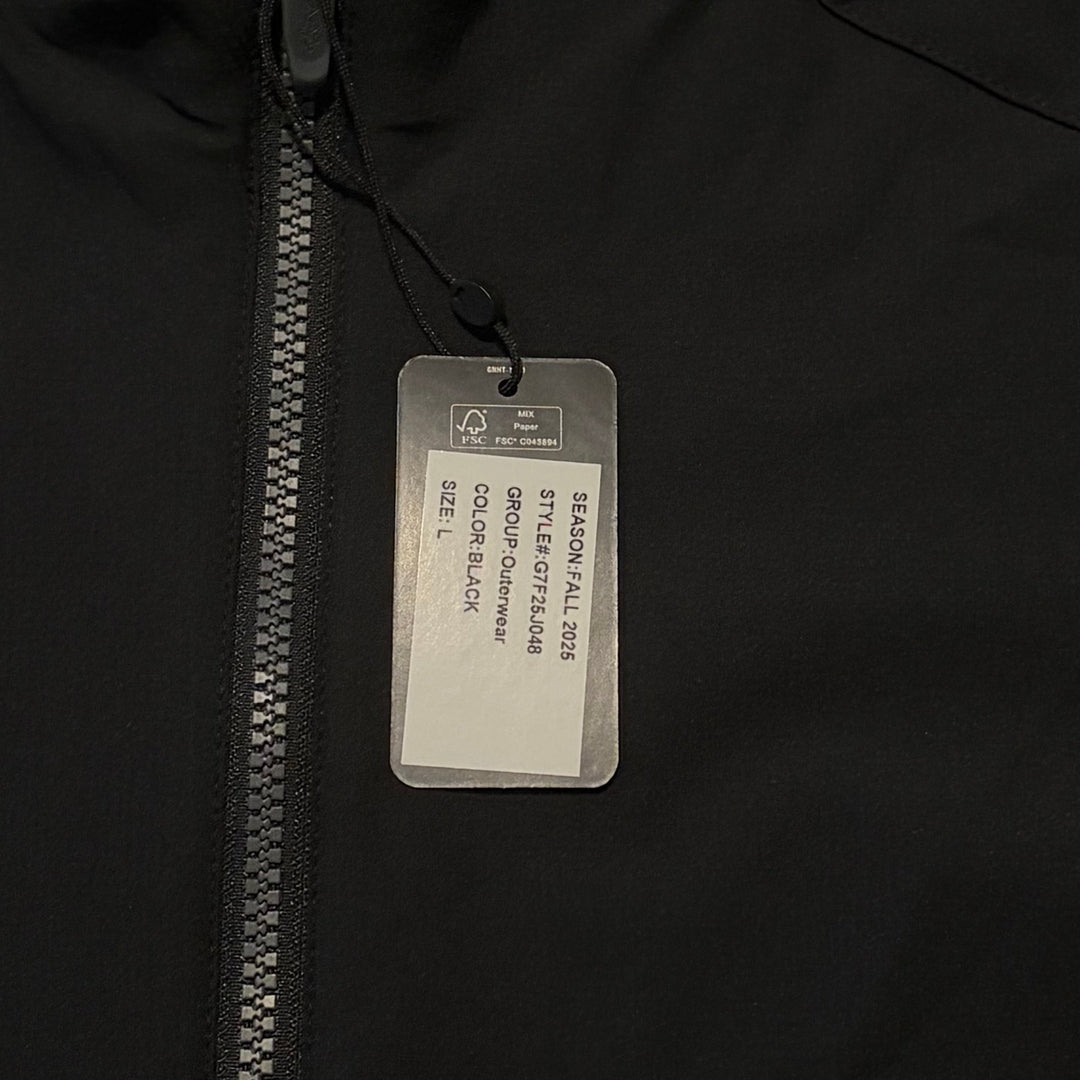 Greg Norman Men's Golf Jacket Scorecard Full-Zip Black Size L