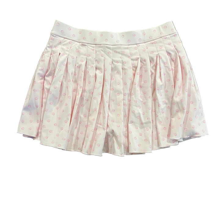 Love Shack Fancy Dancia Printed Active Skort (13") - Pink Tennis - Medium - Skorzie