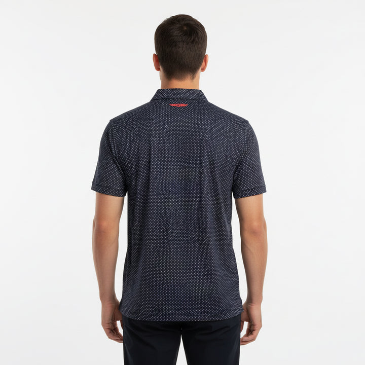 Straight Down Men's Golf Polo Star Struck New Indigo Size L