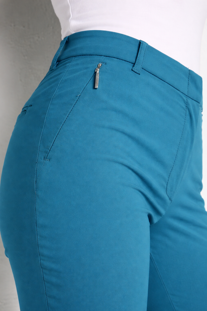 Anatomie Thea Ultra Light Weight Straight Leg Pant - Peacock - Skorzie