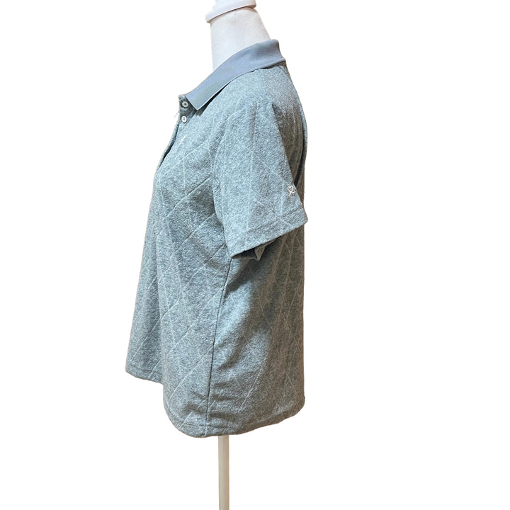 Daily Sports Terry Touch SS Polo (w/ logo) - Grey Melange - FINAL SALE ITEM - Skorzie