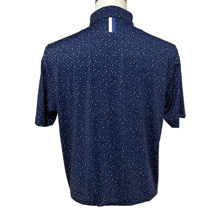 Rhoback Mulligan Performance Polo (w/logo) - Admiral Navy - Skorzie