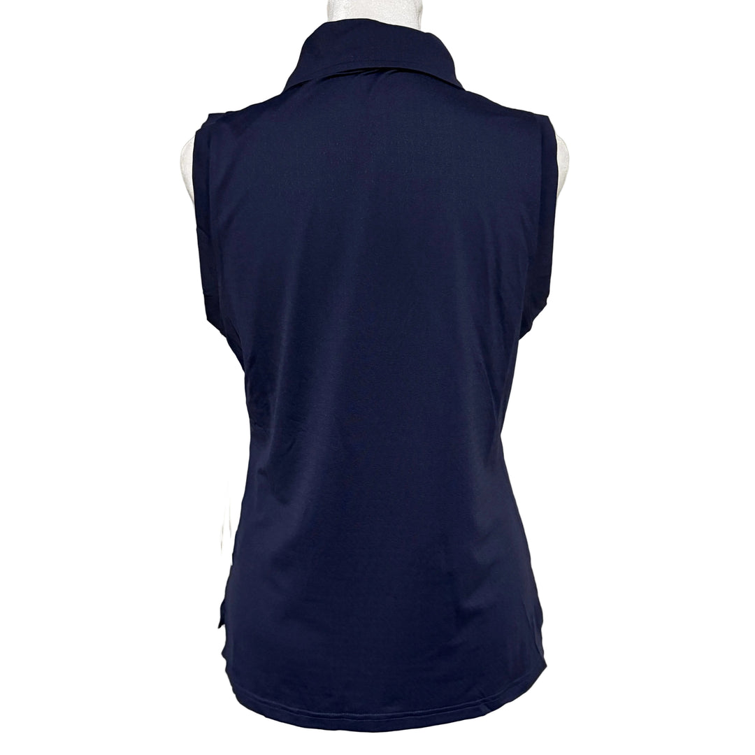 GGBlue Elina Ice Sleeveless Top - Navy - Small - Skorzie