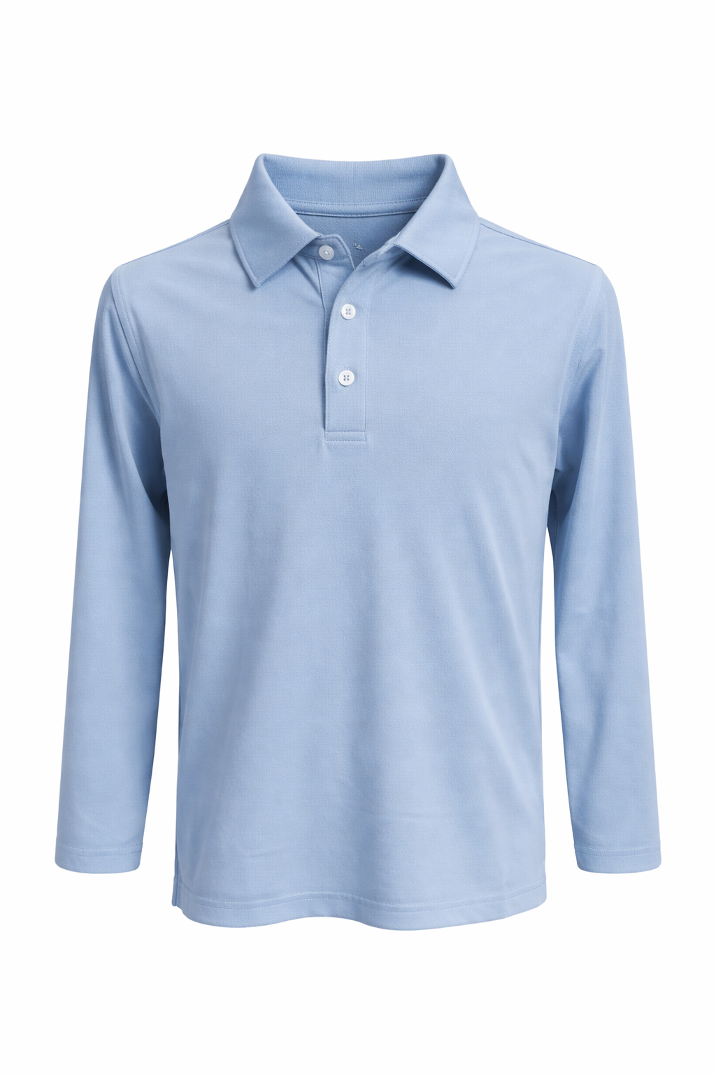 SanSoleil YOUTH LONG SLEEVE POLO - VINTAGE BLUE - Skorzie