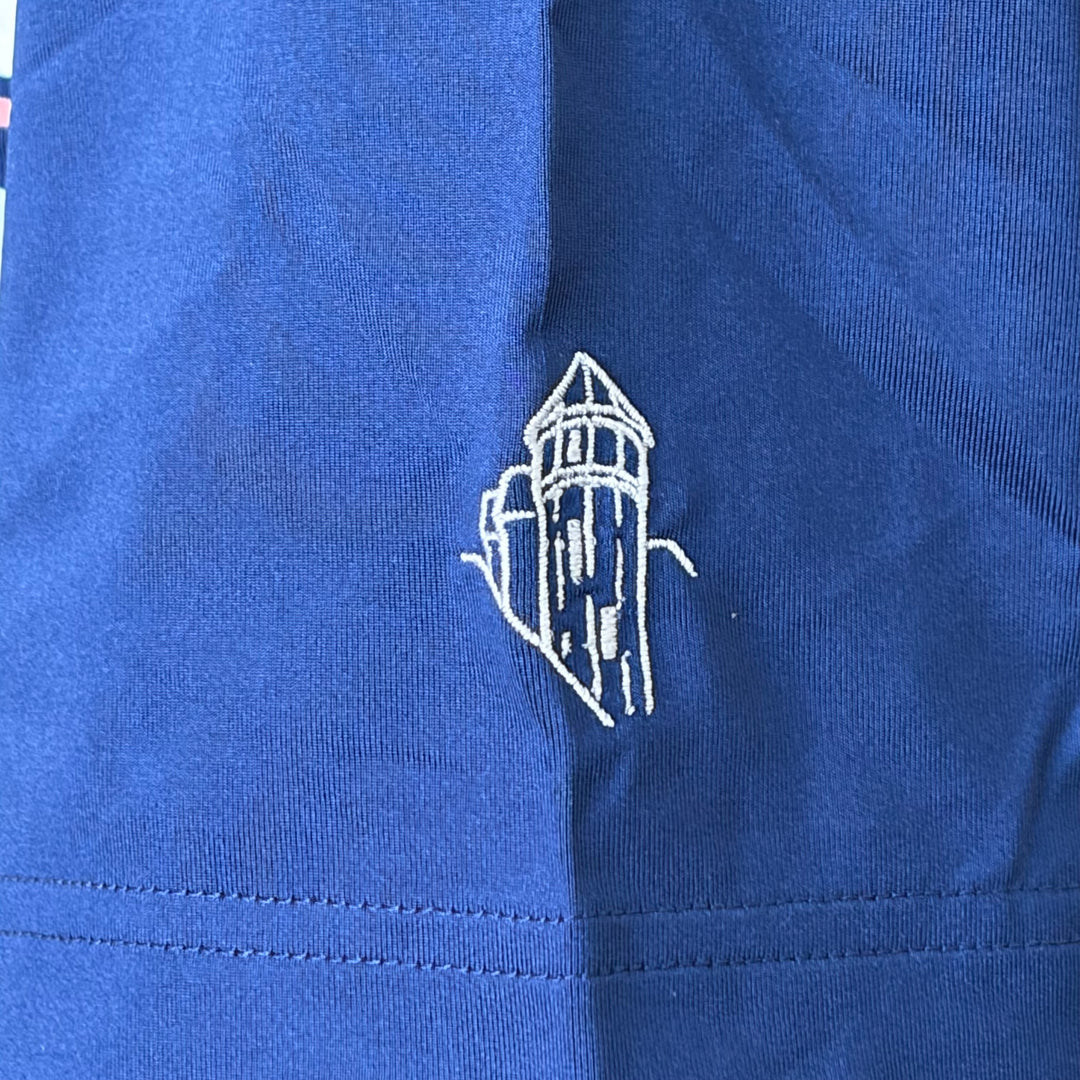 Bobby Jones Performance Engineered Stripe Polo (w/ logo) - Summer Navy - Skorzie