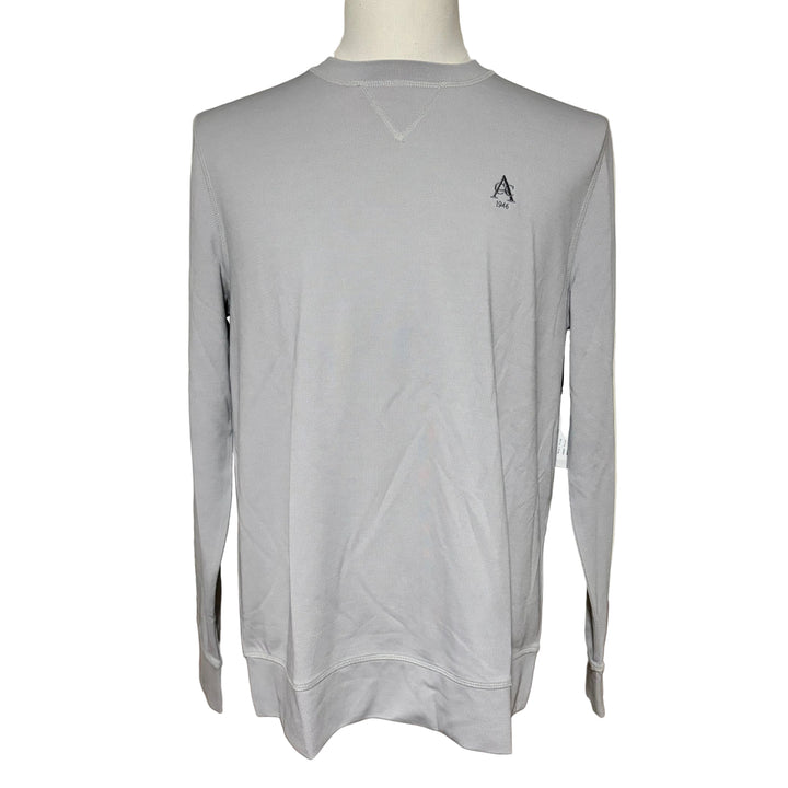 G/FORE Performance Pique Crewneck Layer (w/logo) - Light Grey - Skorzie