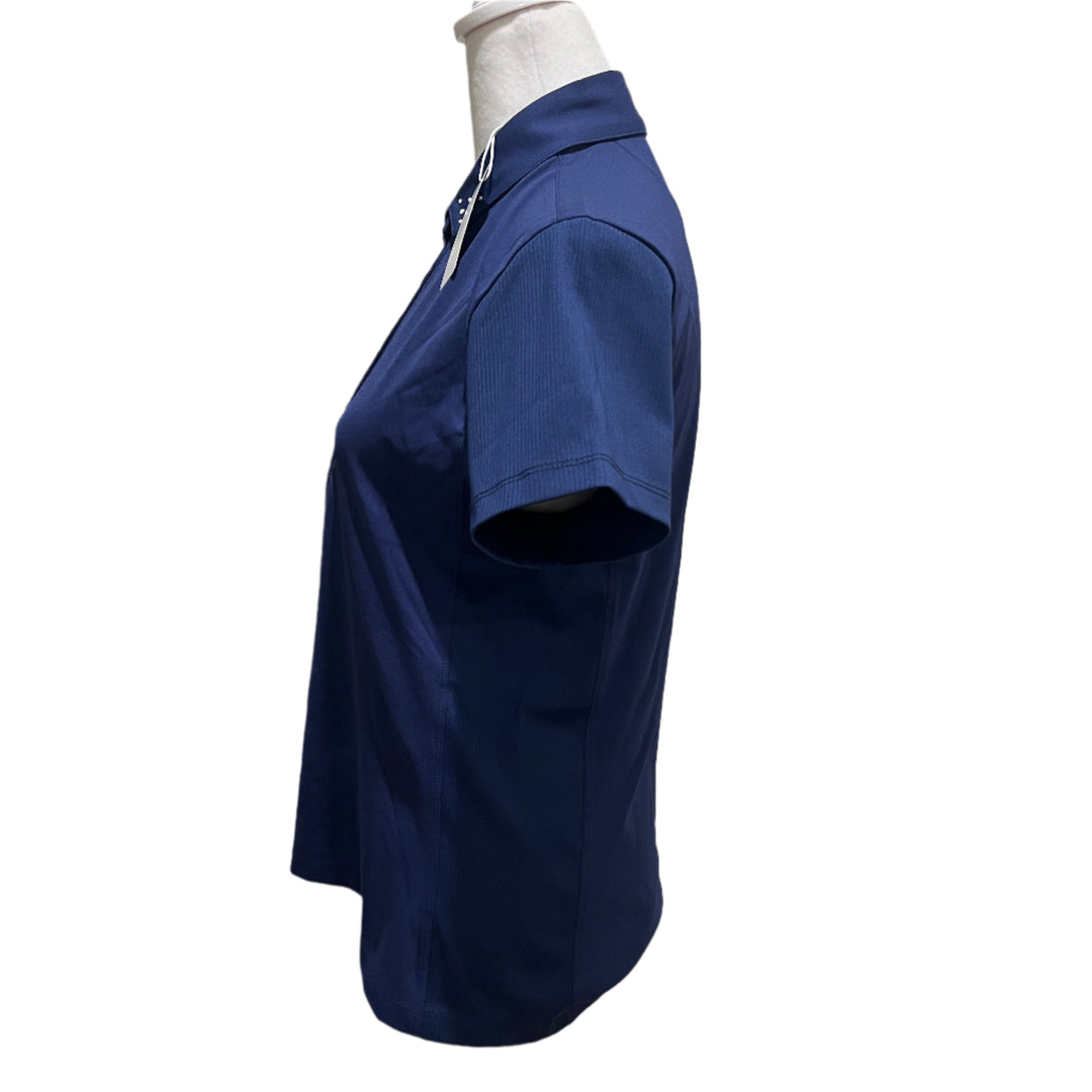 Greg Norman Pearl Studded Polo - Marina - Medium - Skorzie