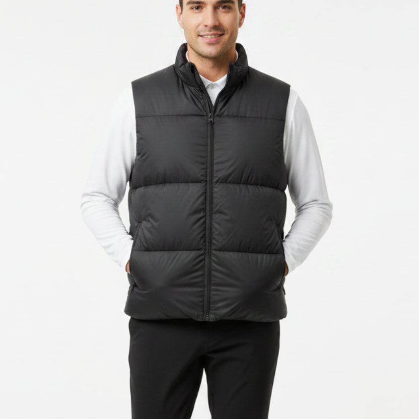 G/FORE Men's Puffer Vest Down-Filled Featherweight Onyx Size L